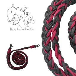 Otěže FULL černo-vínové